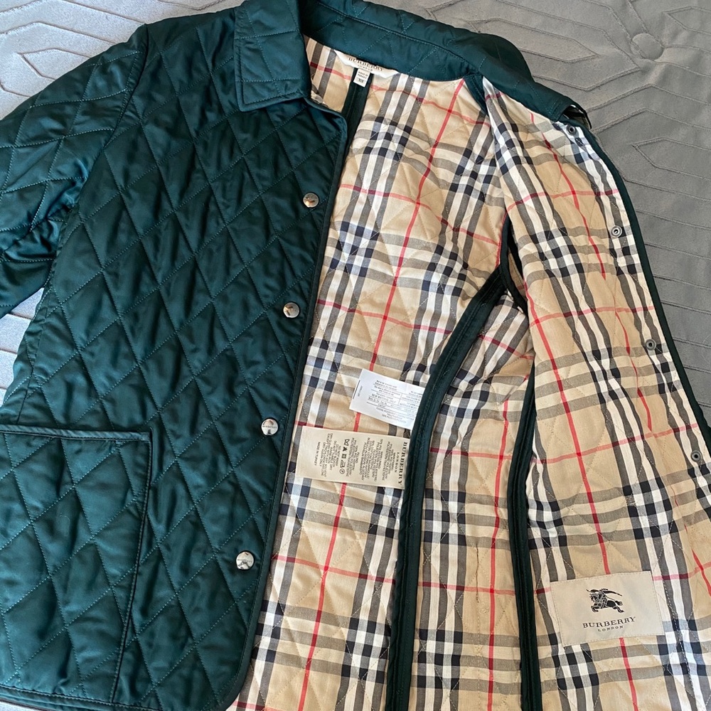 Burberry jacket dark green